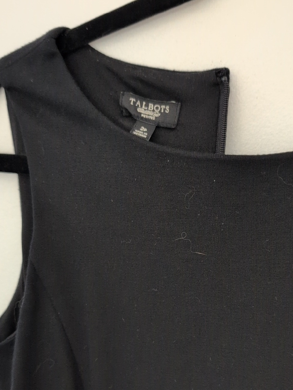 Talbots Black Sleeveless Sheath Dress